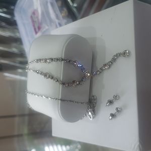 Necklace and earrings